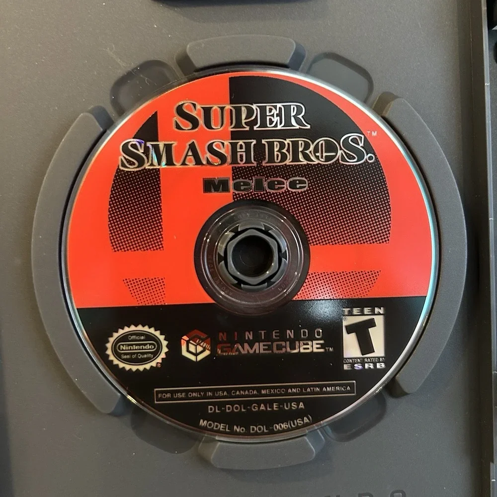 Super Smash Bros. Melee Nintendo GameCube CIB Complete Mint Manual Black Label